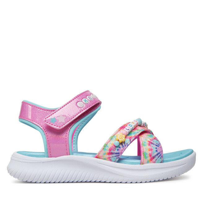 Sandały Skechers Jumpsters Sandal-Tie Dye Bffs 303045L/PKMT Różowy - dziewczęce