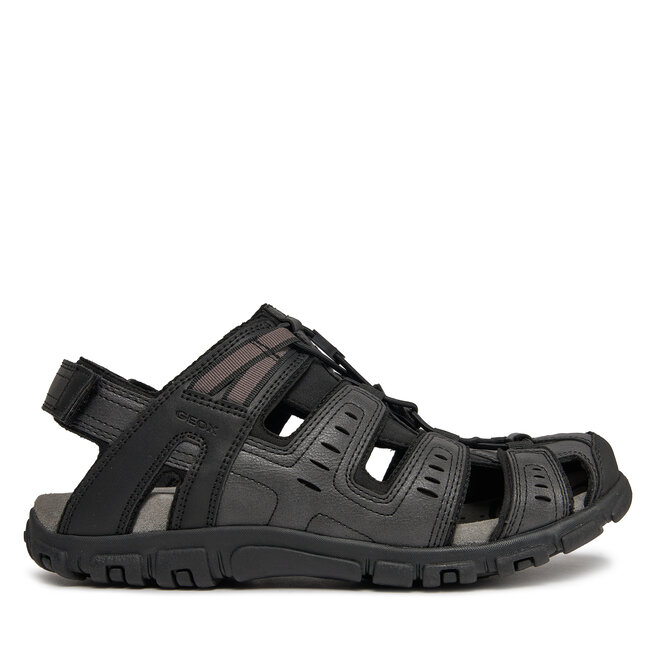 Sandały Geox Uomo Sandal Strada U4524C 000ME C9999 Czarny - męskie