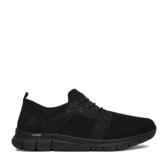 Sneakersy Rieker B7796-01 Czarny - męskie
