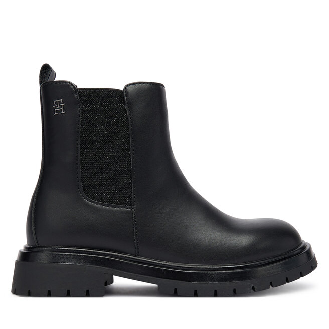 Botki Tommy Hilfiger T3A5-34152-1355999 S Czarny - dziewczęce