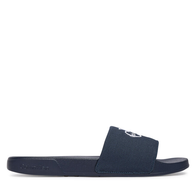Klapki Calvin Klein Ess Slide Cv YM0YM01393 Granatowy -