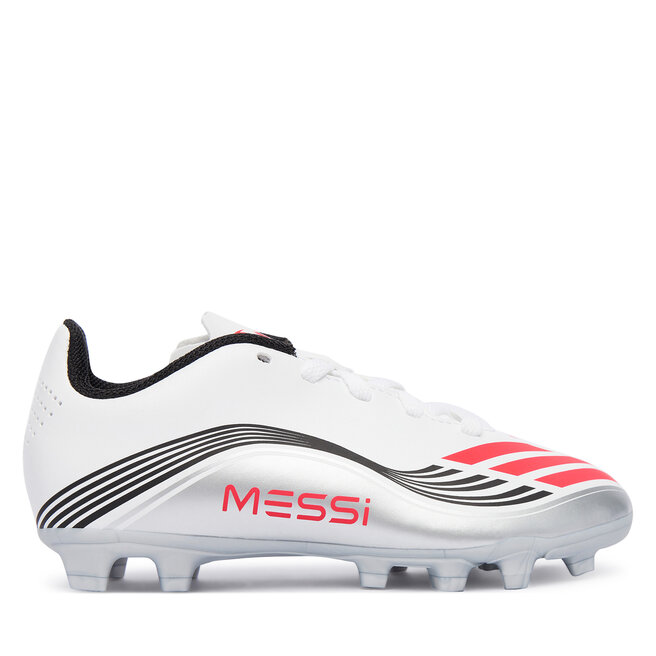 Buty do piłki nożnej adidas F50 Messi Club JP7457 Biały - dziecięce