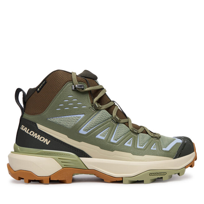 Trekkingi Salomon X Ultra 360 Edge Mid GTX L49098800 Zielony - kobiece