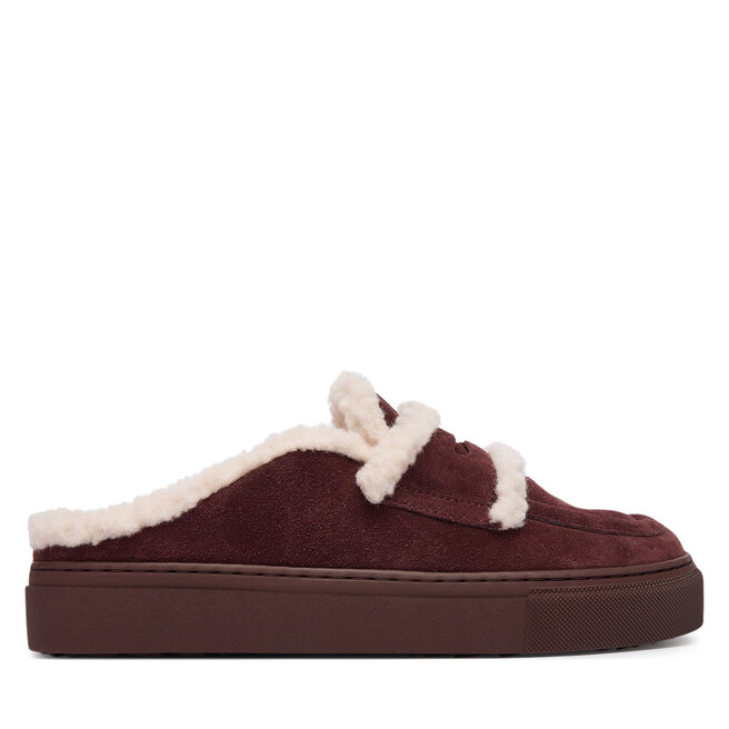 Klapki Inuikii Mule Wool 1004.017.0011 Brązowy ciemny -
