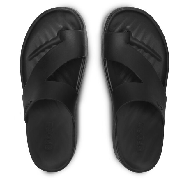 Japonki Crocs Getaway Platform Toe Loop 210834 Czarny -