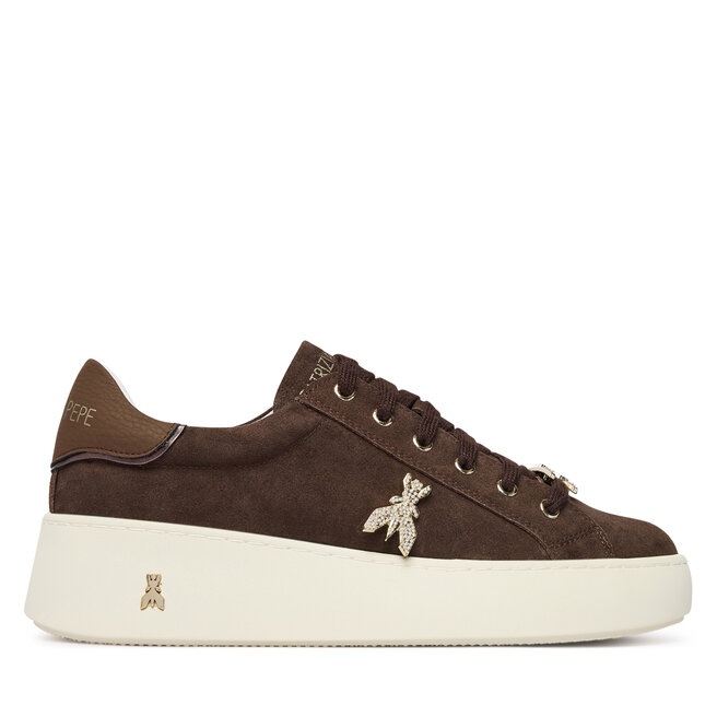 Sneakersy Patrizia Pepe PJ418.24 Brązowy ciemny - kobiece