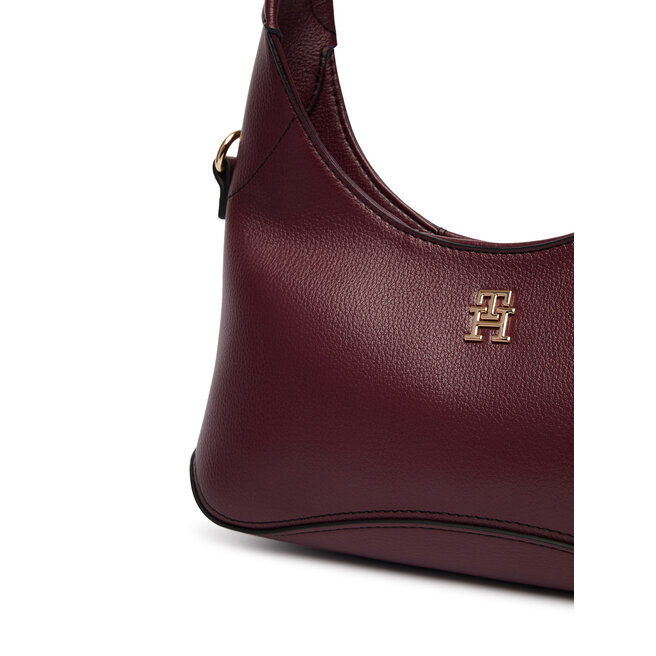 Torebka Tommy Hilfiger Th Everyday Mini Hobo AW0AW19185 Bordowy -