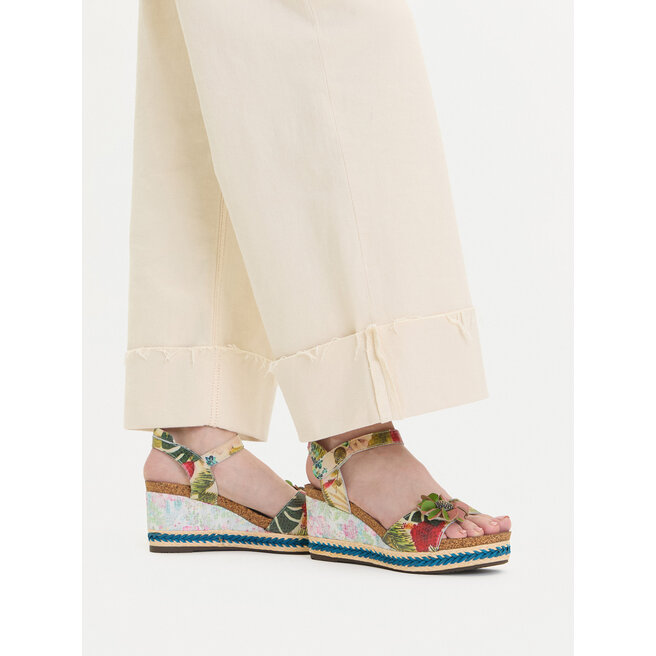 Espadryle Laura Vita Facyo 80 Beżowy - kobiece