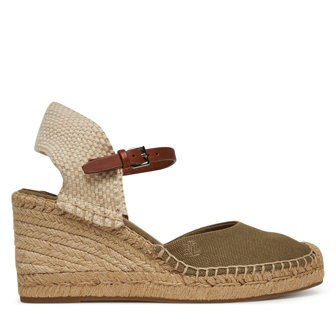 Espadryle LAUREN RALPH LAUREN Robby 802966885001 Khaki - kobiece