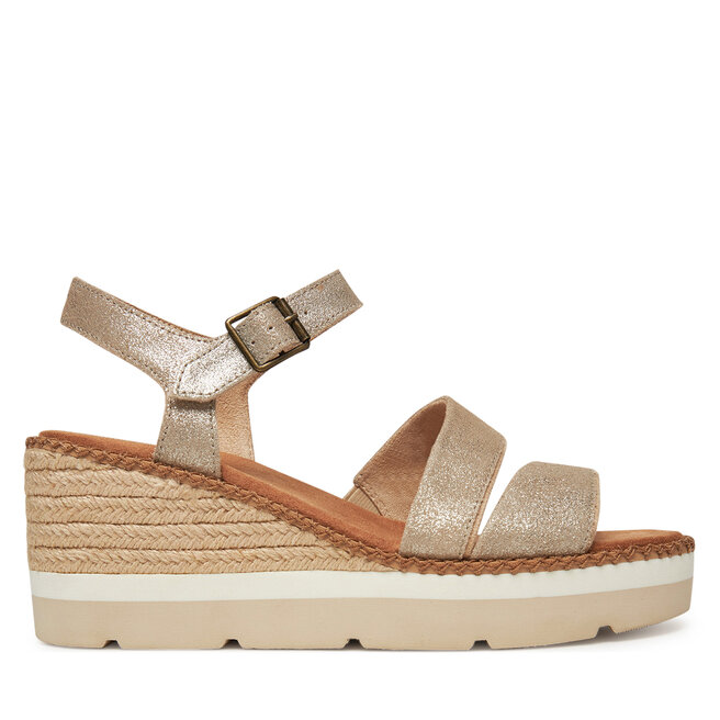 Espadryle Toms Darya  10021963 Srebrny - kobiece