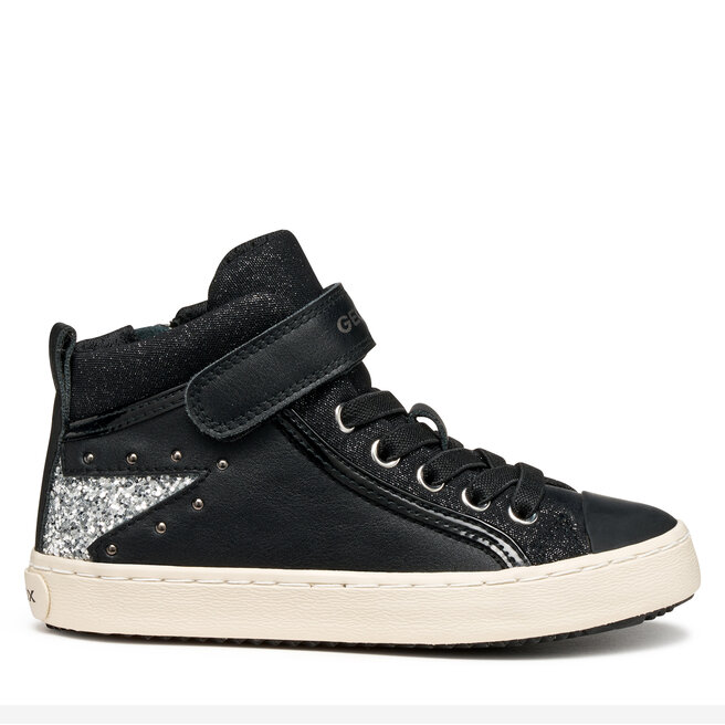 Sneakersy Geox J Kalispera J944GM 054GN C9244 M Czarny - dziewczęce