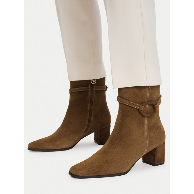 Botki U.S. Polo Assn. EO-NADIA003W/GL1 Brązowy - kobiece