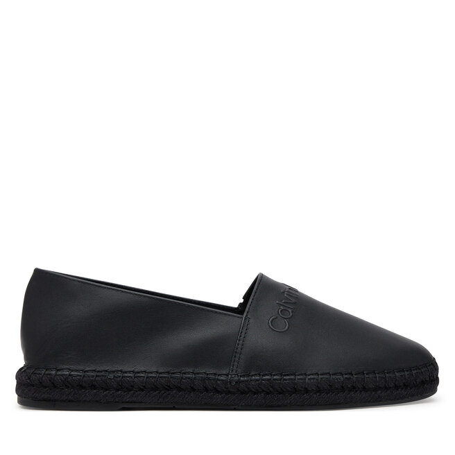 Espadryle Calvin Klein Espadrille Lth HM0HM01882 Czarny - męskie