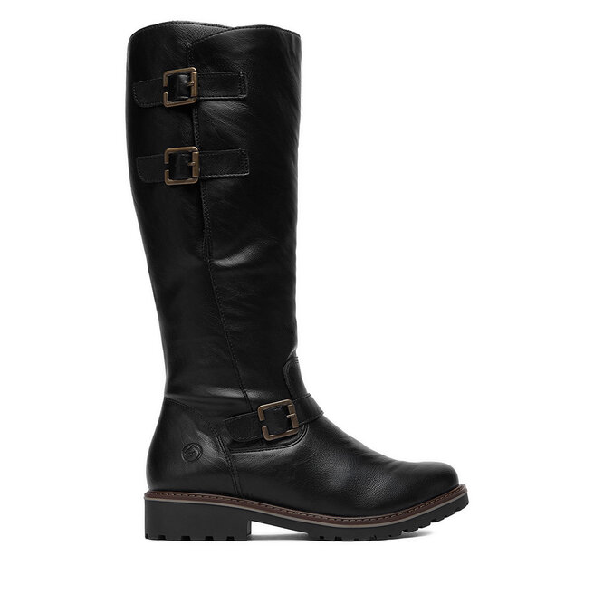 Kozaki Remonte CEO-R6590-01 Czarny - kobiece