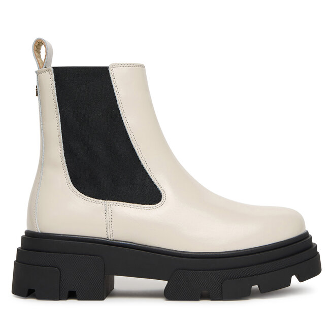 Sztyblety Tommy Hilfiger Shiny FW0FW09042 Beżowy - kobiece