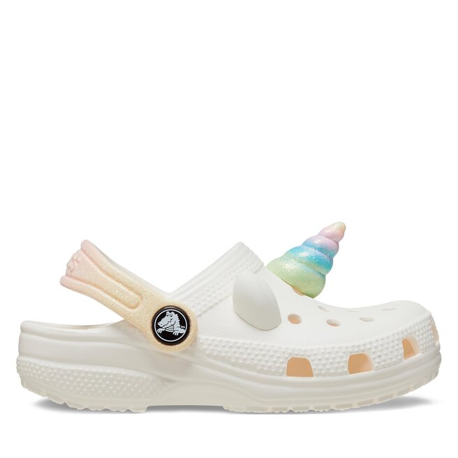 Klapki Crocs Classic Iam Rainbow Unicorn Clog T 209701 Biały -