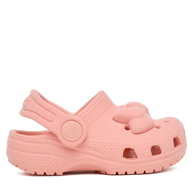 Klapki Crocs Toddler Classic Velvet Bow Clog 211887 Różowy -