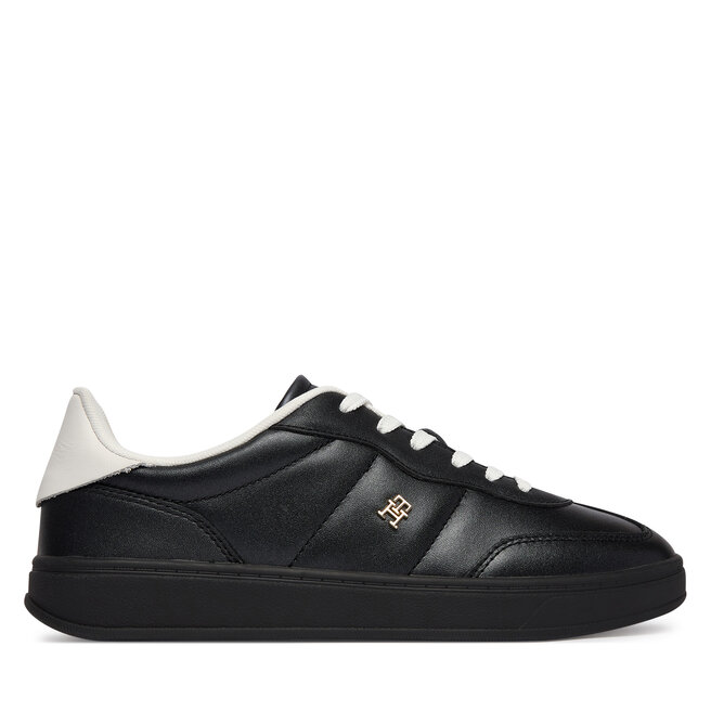 Sneakersy Tommy Hilfiger Th Heritage Shiny Sneaker FW0FW09179 Czarny - kobiece
