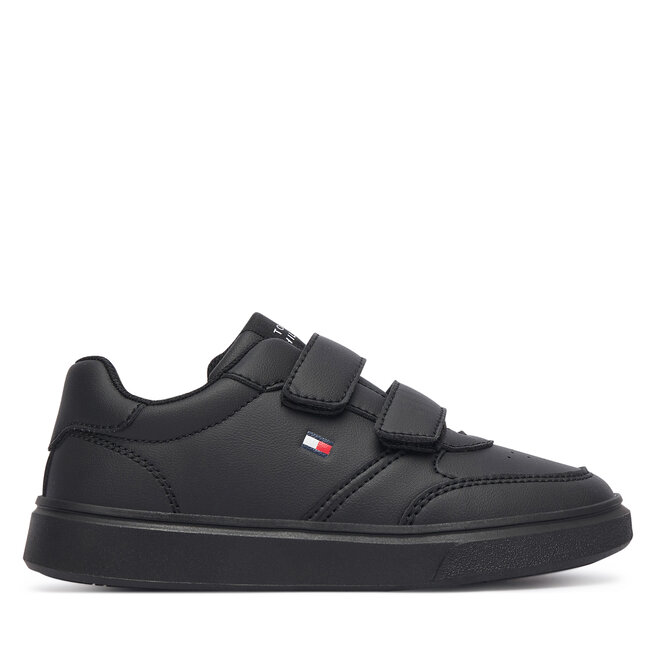 Sneakersy Tommy Hilfiger Low Cut Velcro Sneaker T3X9-35240-1355 M Czarny - chłopięce