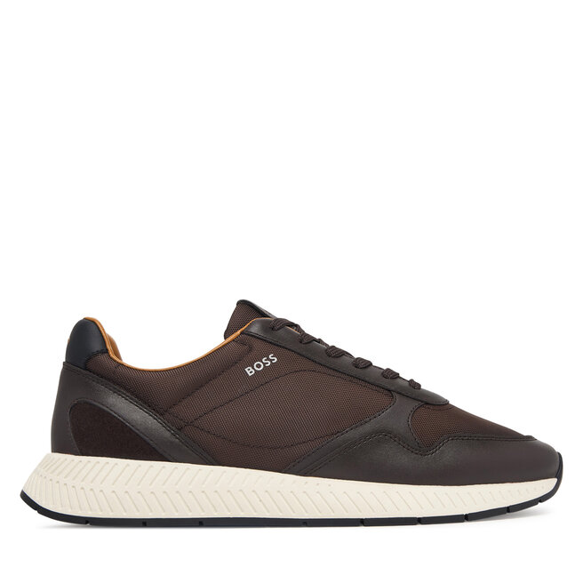 Sneakersy BOSS Titanium 50568757 Brązowy - męskie