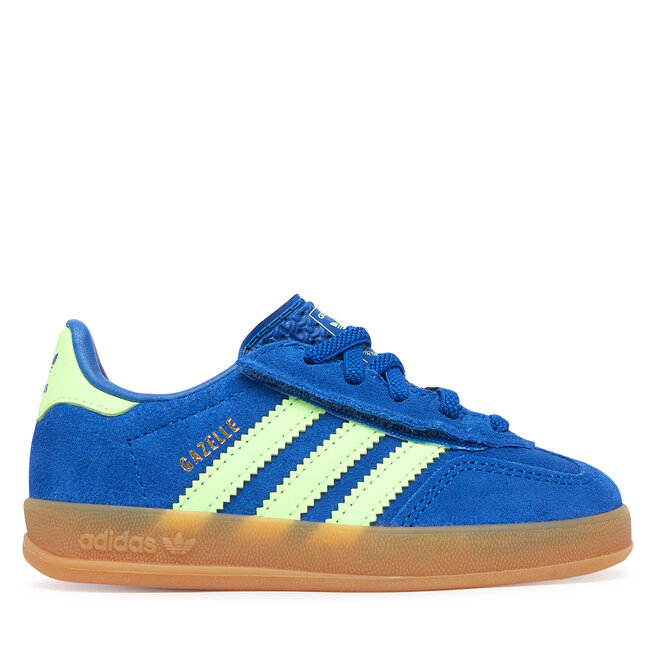 Sneakersy adidas Gazelle Indoor Comfort Closure Elastic KJ2305 Niebieski - chłopięce
