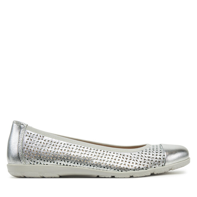 Baleriny Caprice 9-22151-42 Srebrny -