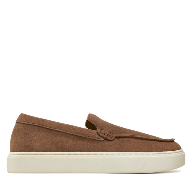 Mokasyny Calvin Klein Moccasin Suede HM0HM01794 Brązowy -