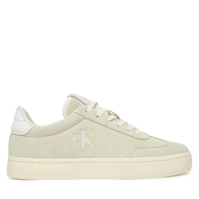 Sneakersy Calvin Klein Jeans Classic Cupsole Mix In YW0YW01767 Beżowy - kobiece
