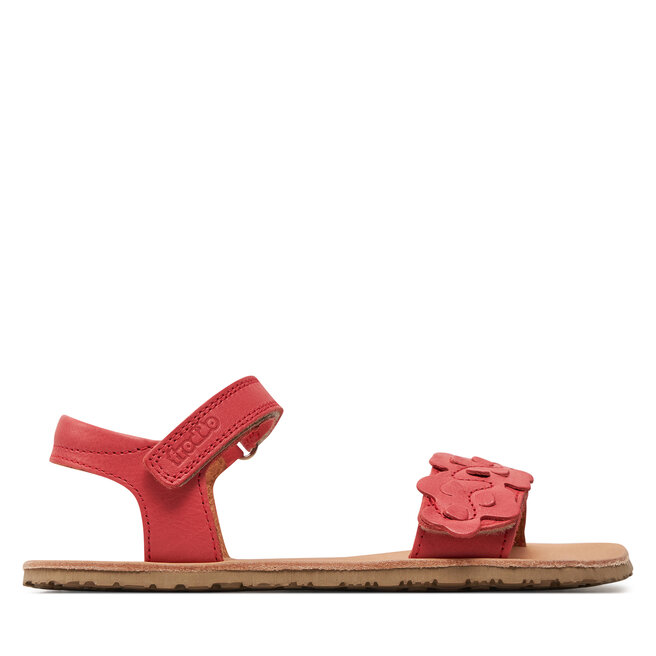 Sandały Froddo Barefoot Flexy Flowers G3150265 S Czerwony - dziewczęce