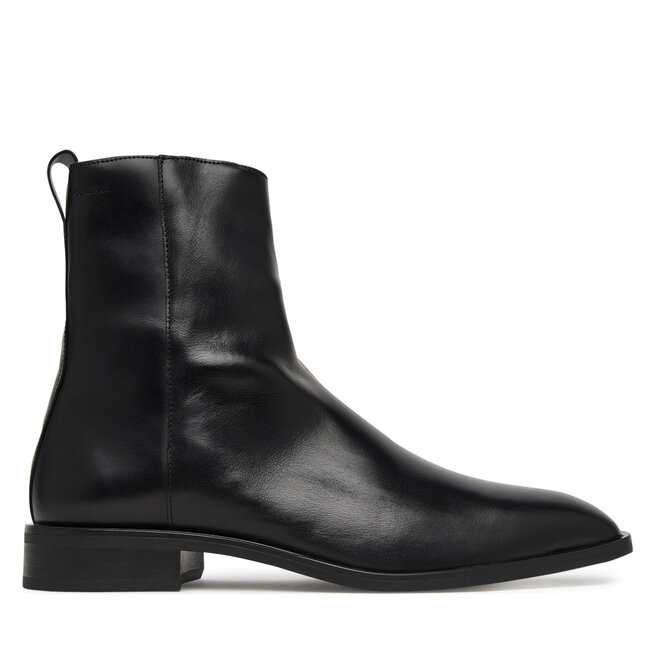 Kozaki Calvin Klein Slim Clean Zip Boot Lth HM0HM02007 Czarny - męskie