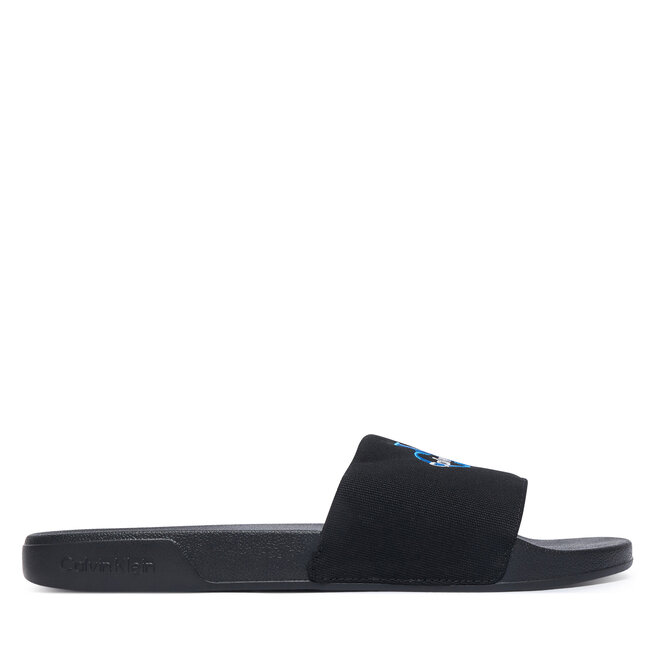 Klapki Calvin Klein Ee Slide Cv YM0YM01393 Czarny -
