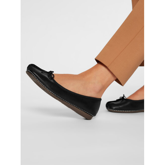 Baleriny Clarks Freckle Ice 203529294 Czarny -