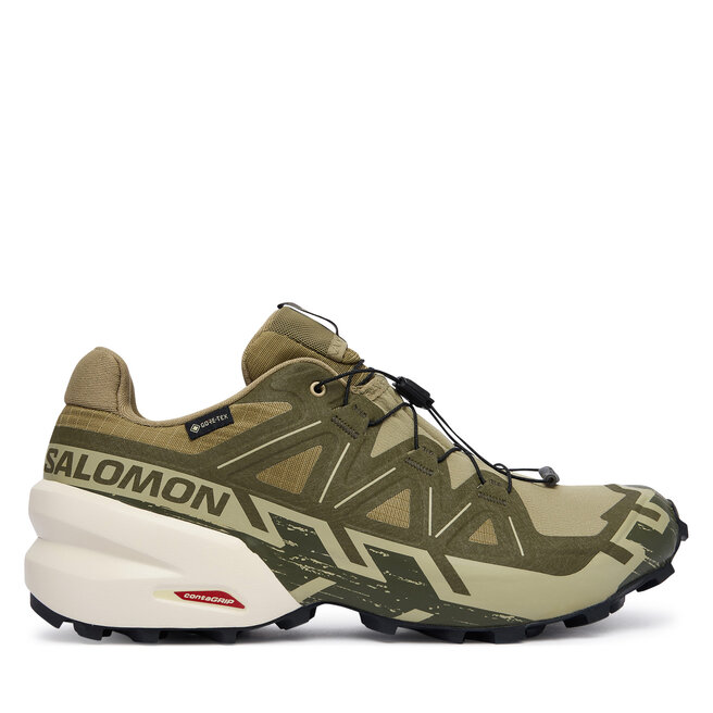 Buty do biegania Salomon Speedcross 6 Gore-Tex L47985500 Zielony - męskie