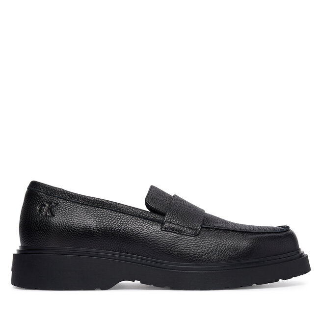 Loafersy Calvin Klein Combat Ess Loafer Lth HM0HM02337 Czarny - męskie