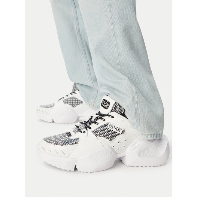 Sneakersy Versace Jeans Couture 80YA3SU4 ZSD89 Biały - męskie