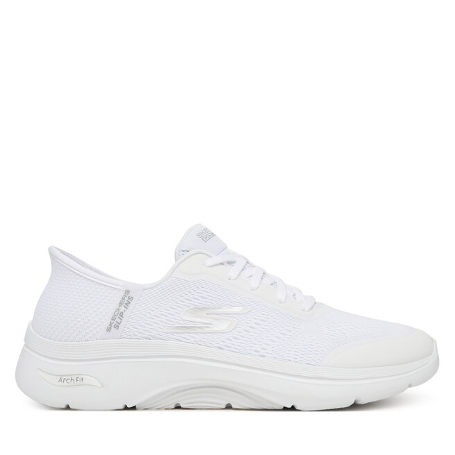 Sneakersy Skechers Go Walk Arch Fit 2.0 125319/WHT Biały - kobiece