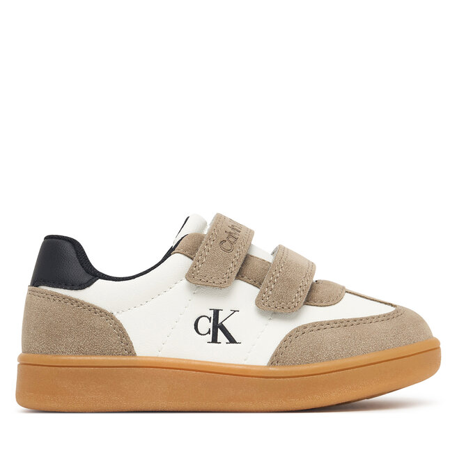 Sneakersy Calvin Klein Low Cut Velcro Sneaker V1X9-83443-0318 M Beżowy - chłopięce