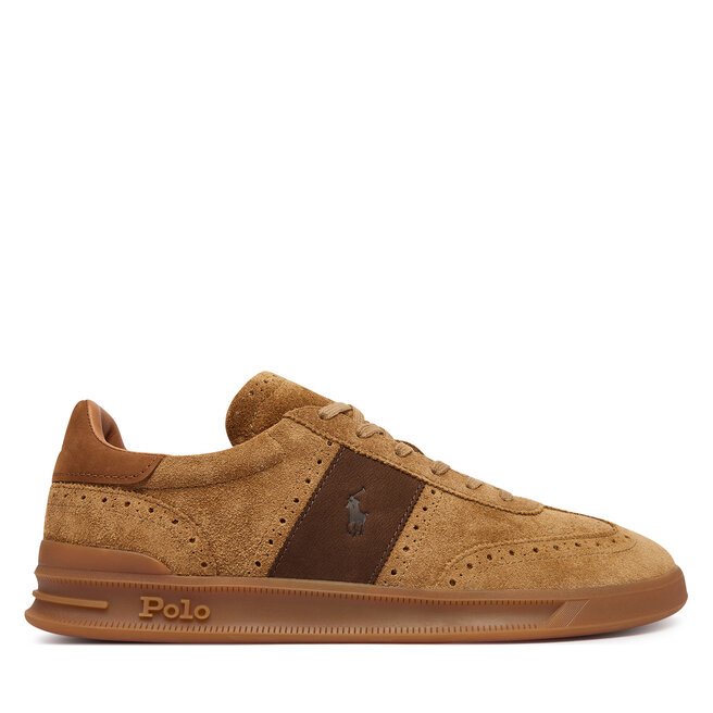 Sneakersy Polo Ralph Lauren Hrt Aera Bro 809P15728001 Brązowy jasny - męskie