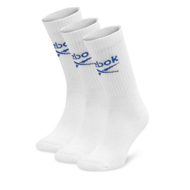 Skarpety długie Reebok R0258-SS24 (3-pack) Biały - męskie
