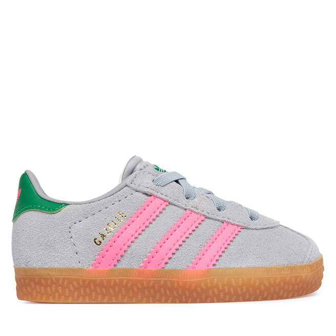 Sneakersy adidas Gazelle Comfort Closure Elastic Laces IH6477 Szary - dziewczęce