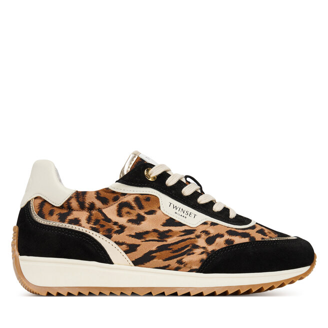 Sneakersy TWINSET 252TCP028 Brązowy - kobiece
