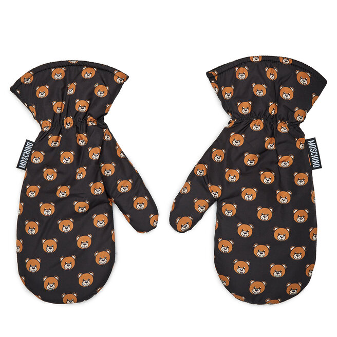 Rękawiczki Damskie MOSCHINO 65393 M3003 Czarny - kobiece