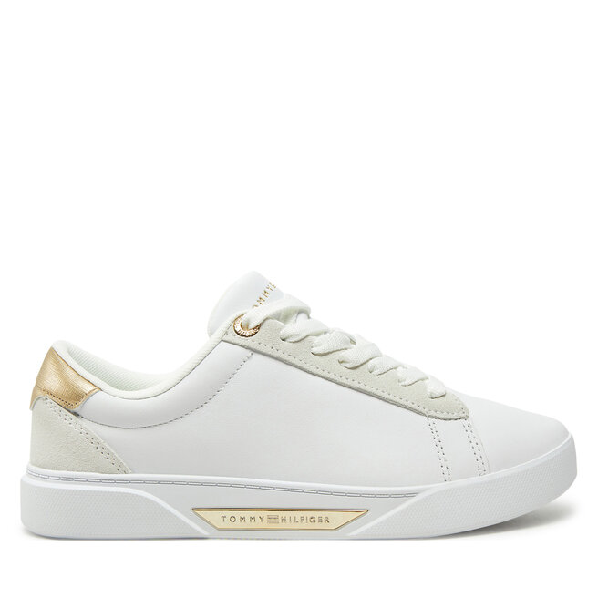 Sneakersy Tommy Hilfiger Chic Court Sneaker FW0FW08382 Biały - kobiece