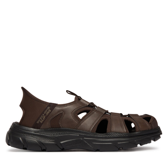 Sandały Skechers Slip-Ins Relaxed Fit: Revolted - Vartan 205182/CHOC Brązowy - męskie
