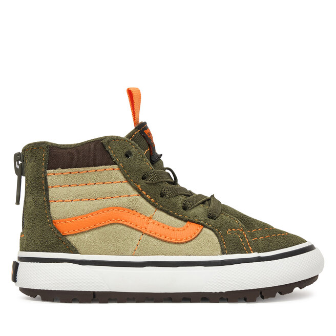 Sneakersy Vans MTE SK8-Hi Zip VN000D0MKCZ1 Khaki - chłopięce