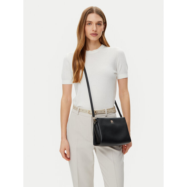 Torebka Tommy Hilfiger Th Legacy Mini Crossover AW0AW17225 Czarny -