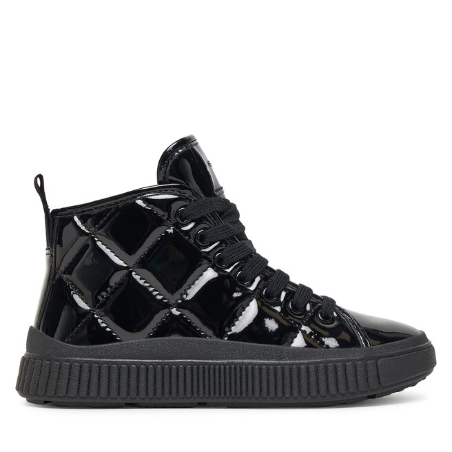 Sneakersy Geox J Laquinny J56M3F 000HH C9999 S Czarny - dziewczęce