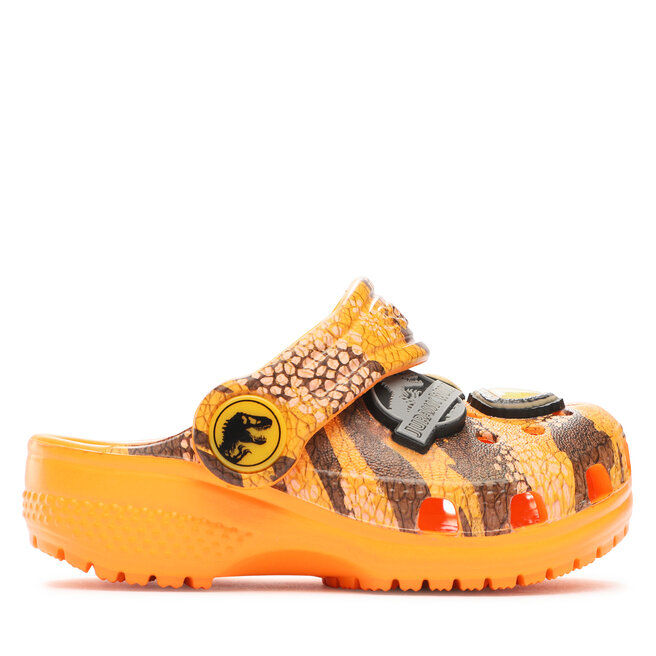 Klapki Crocs Crocs Jurassic World Clasic Clog T 208848 Pomarańczowy -