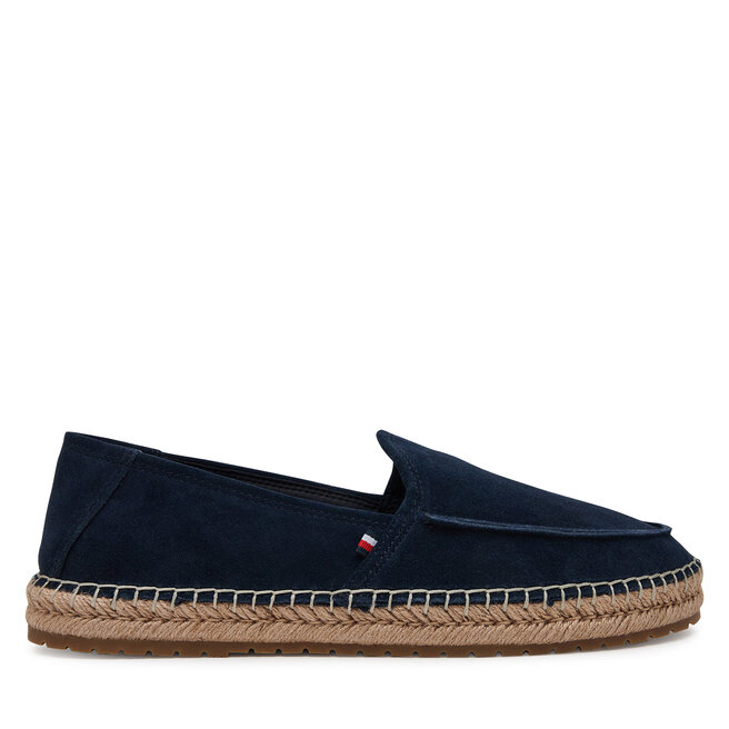 Espadryle Tommy Hilfiger Hilfiger Flex Espa Suede Loafer FM0FM05392 Granatowy - męskie