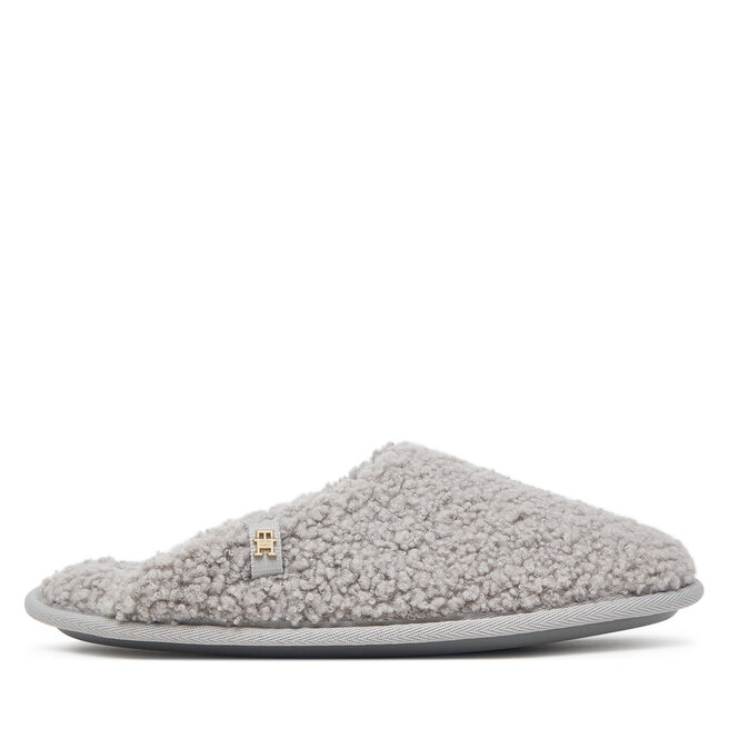 Kapcie Tommy Hilfiger Th House Shoes FW0FW09618 Szary - kobiece